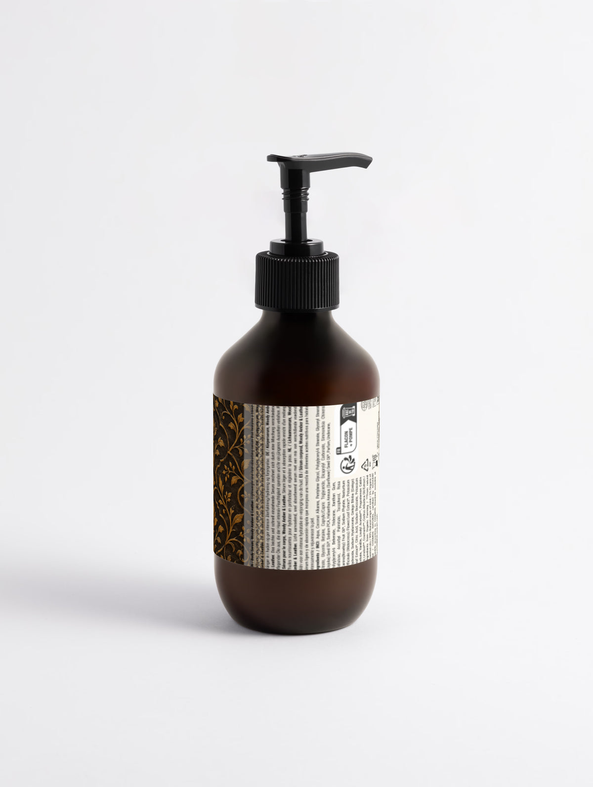 körperserum mit holziger amber & leder duft