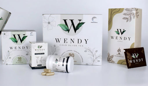 Hochwertiger Abnehmkaffee von Vandy mit Hyaluronsäure, Kollagen Typ I–III und Vitamin C – verpackt in modernem Design, für einen frischen Start in den Tag.“