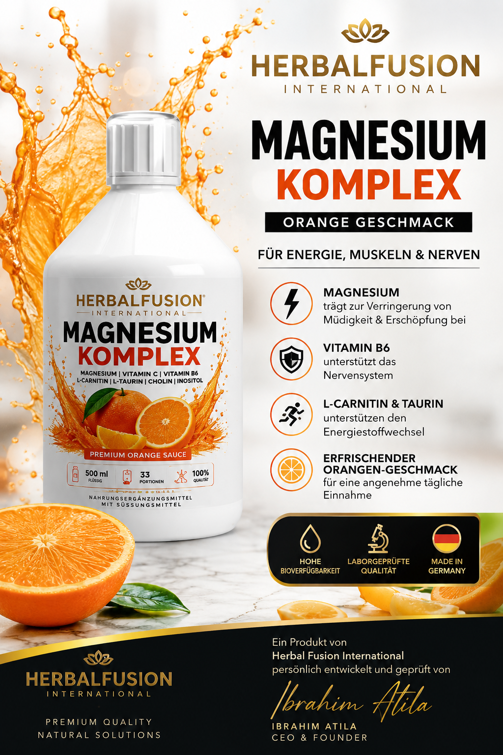 magnesium komplex shots plus+ - 500ml
