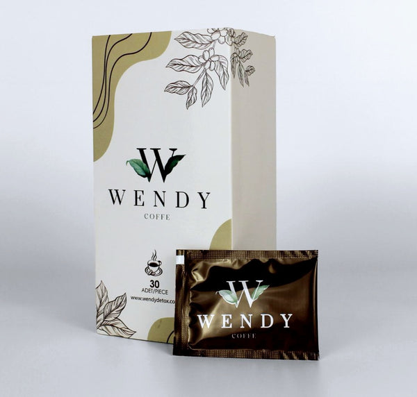 Hochwertiger Abnehmkaffee von Vandy mit Hyaluronsäure, Kollagen Typ I–III und Vitamin C – verpackt in modernem Design, für einen frischen Start in den Tag.“