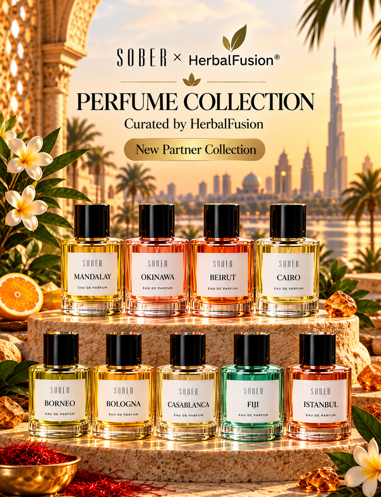 SOBER x HerbalFusion® – Parfum mit Charakter.