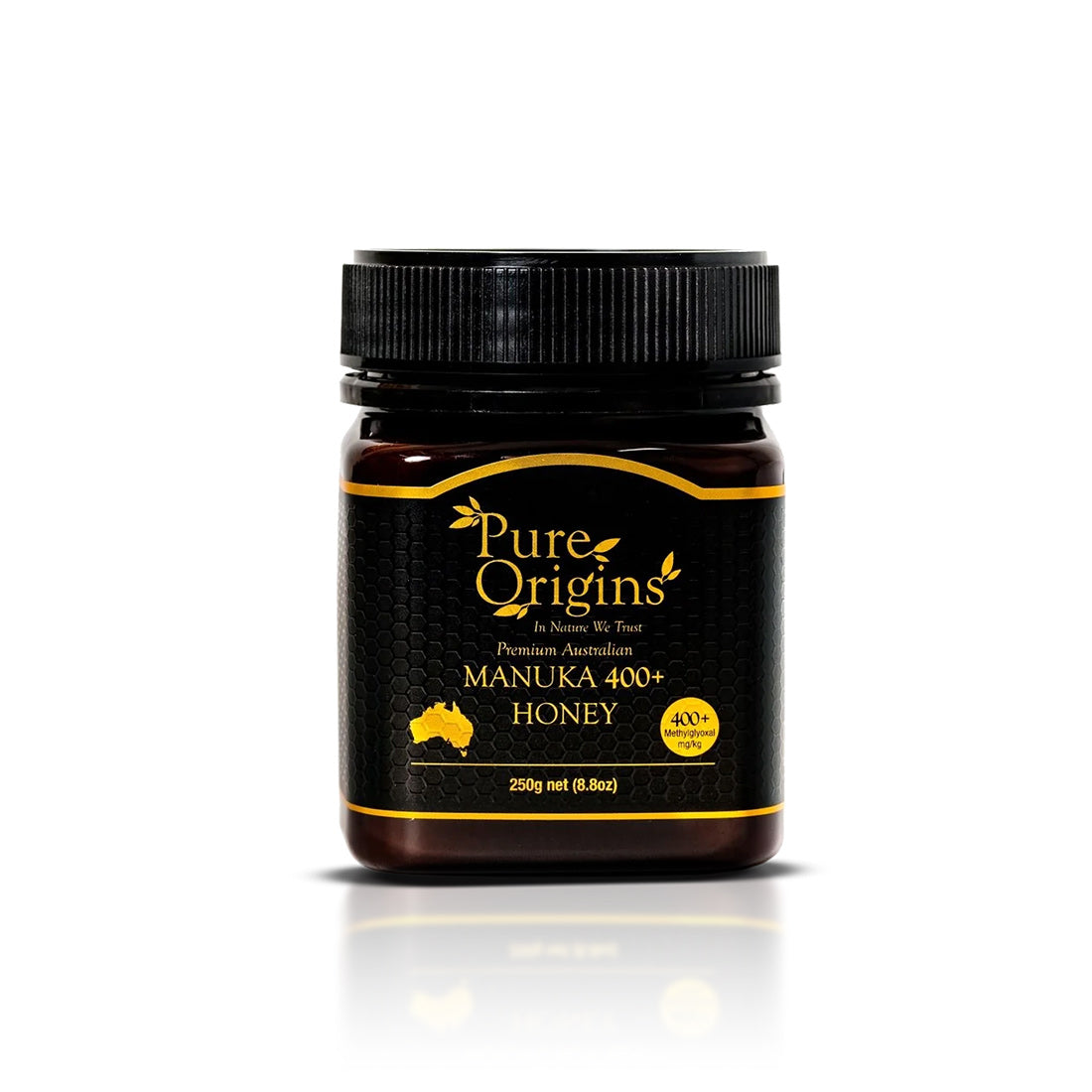premium australian manuka honey – 400+ mgo, raw , natural, cold extracted 250g