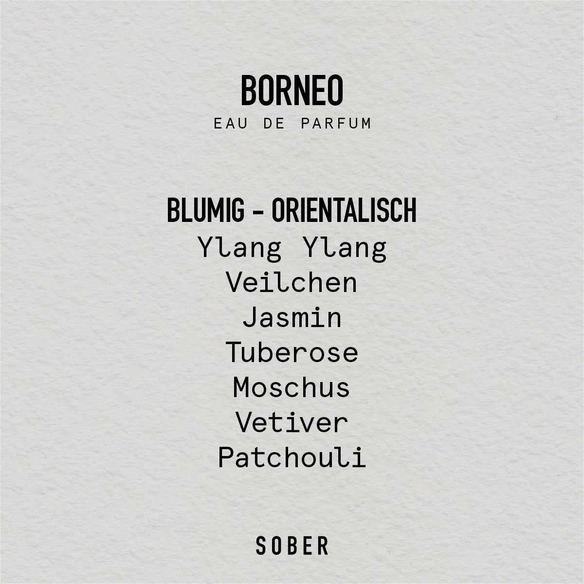 borneo - eau de parfum