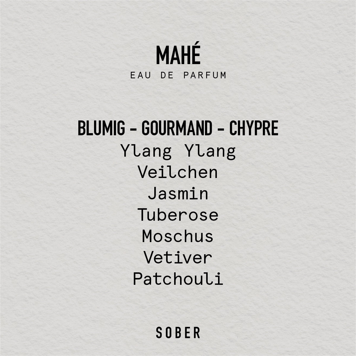 mahé - eau de parfum