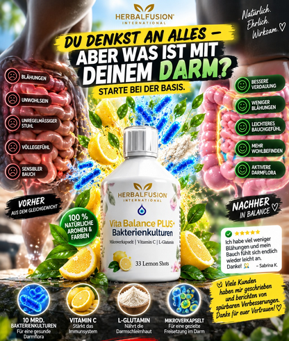 DARM BALANCE SHOT - 33 vegane Lemon Shots