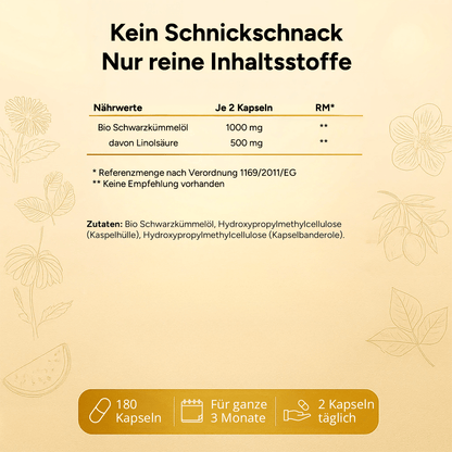 Bio Schwarzkümmelöl Kapseln