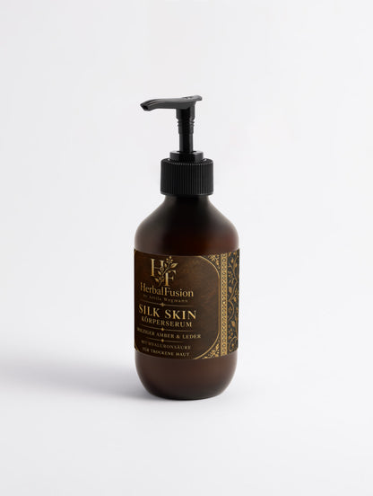 Körperserum mit Holziger Amber & Leder Duft