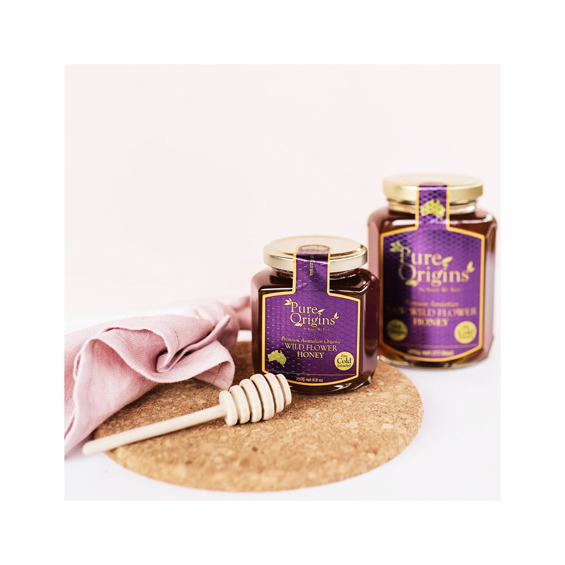 raw wildflower honey 250g – pure australian cold extracted natural honey