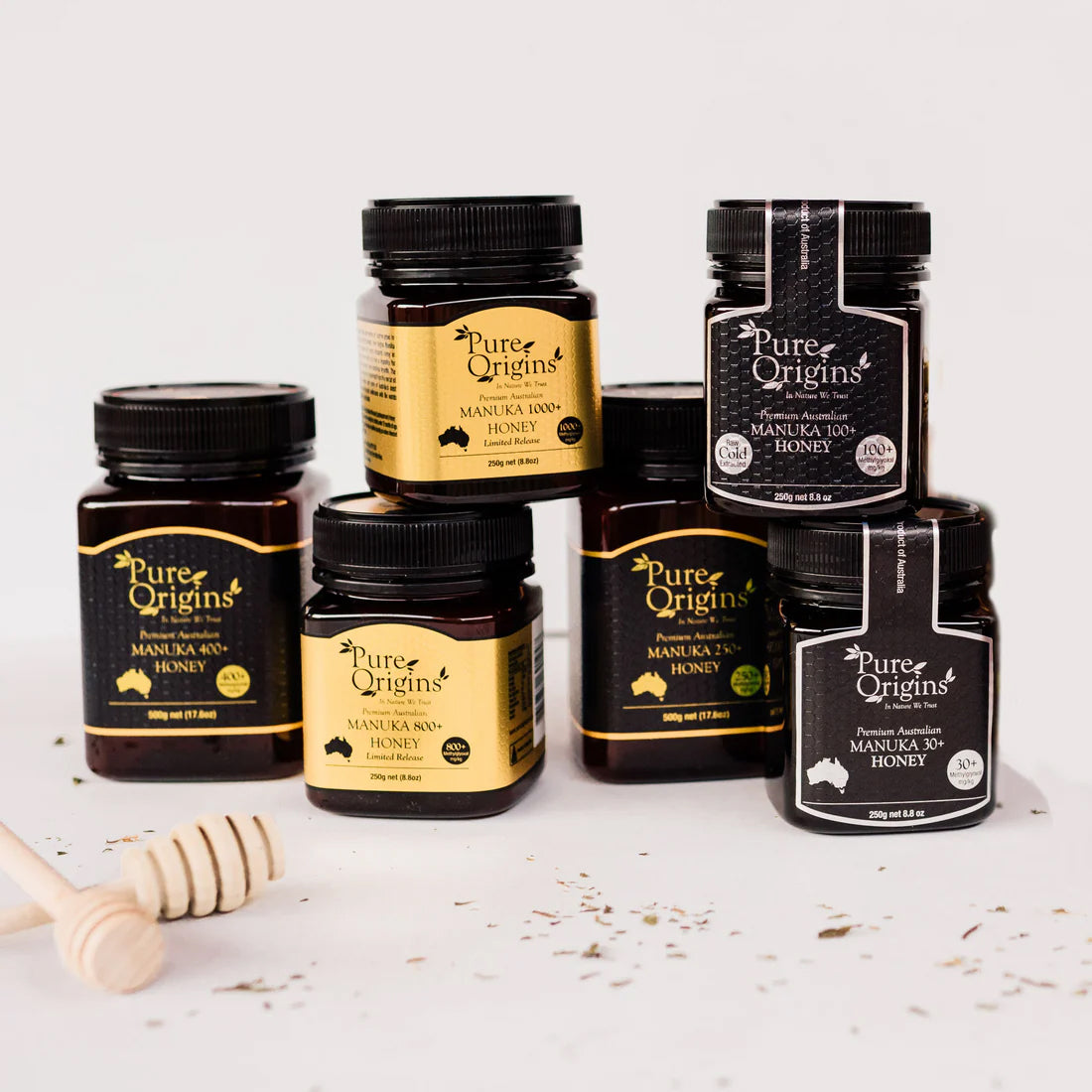 high strength manuka honey 800+ mgo – 250g australian raw honey, cold extracted