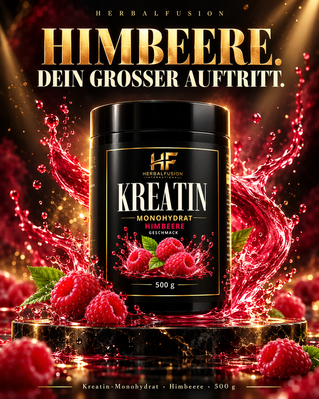 kreatin-monohydrat himbeere – 500 g