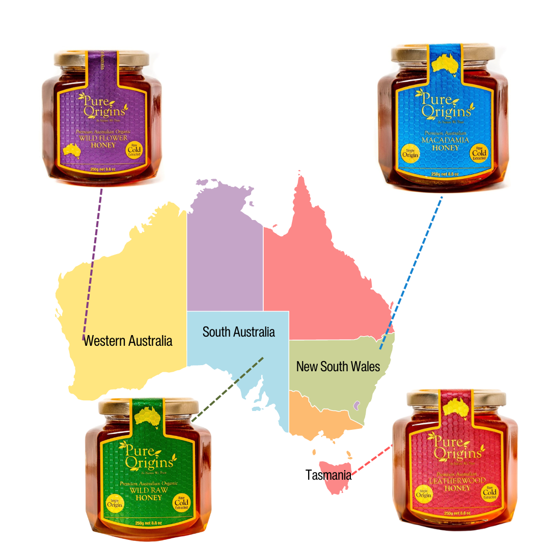 raw wildflower honey 250g – pure australian cold extracted natural honey