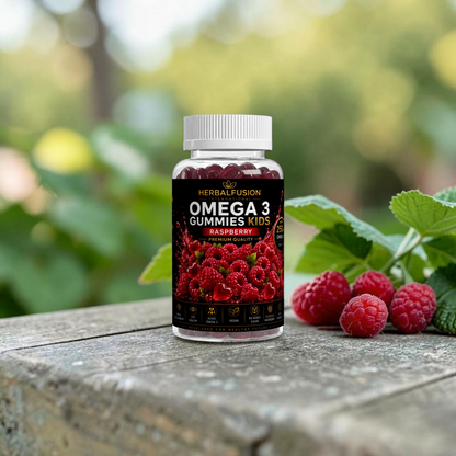 Omega 3 Gummies Kids - Himbeere - 60 vegane Gummies
