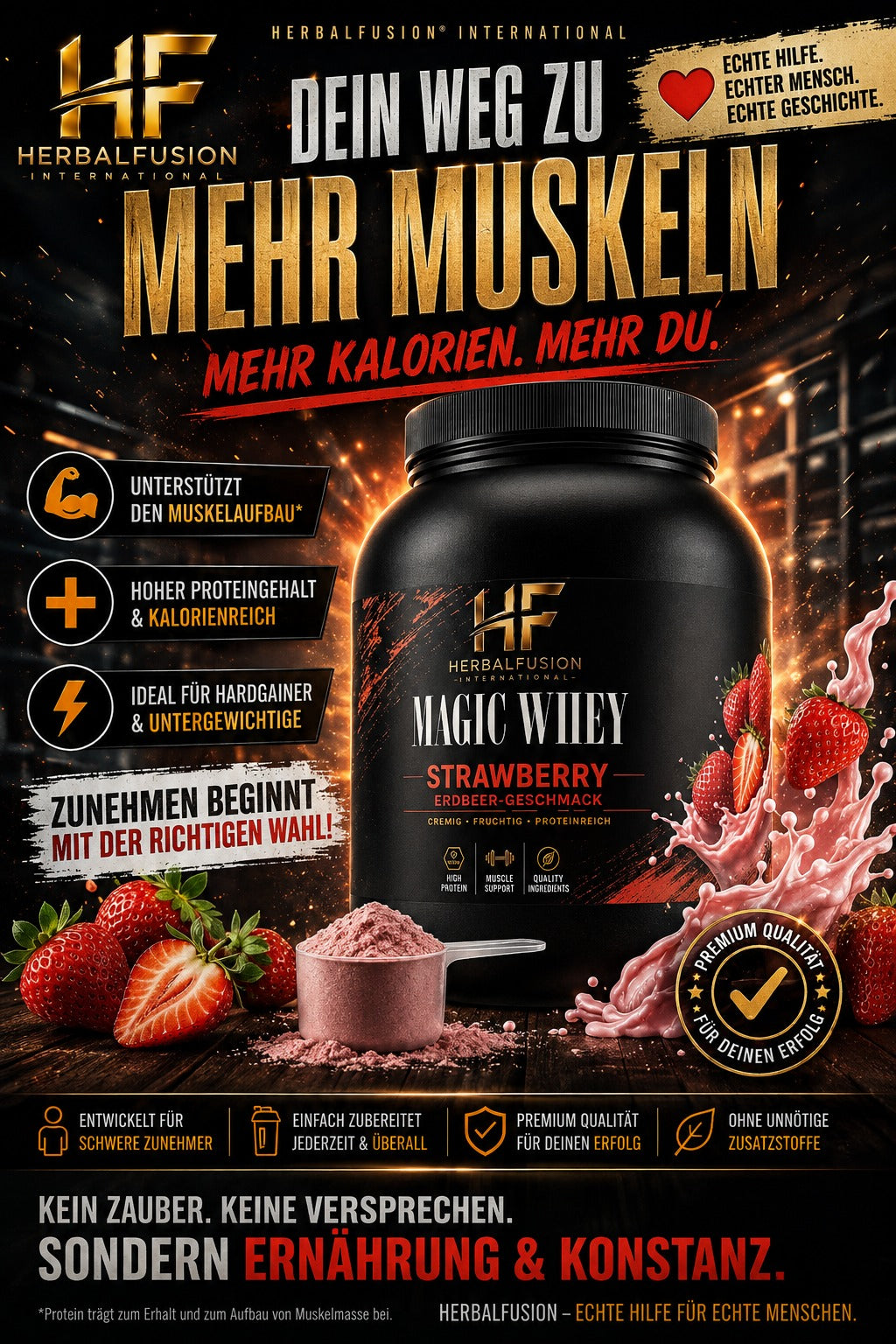 magic whey - erdbeere - 1.000g