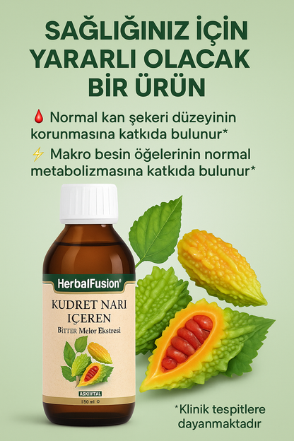 A| Bitter melon (KudretNarı) syrup natural hero for your stomach