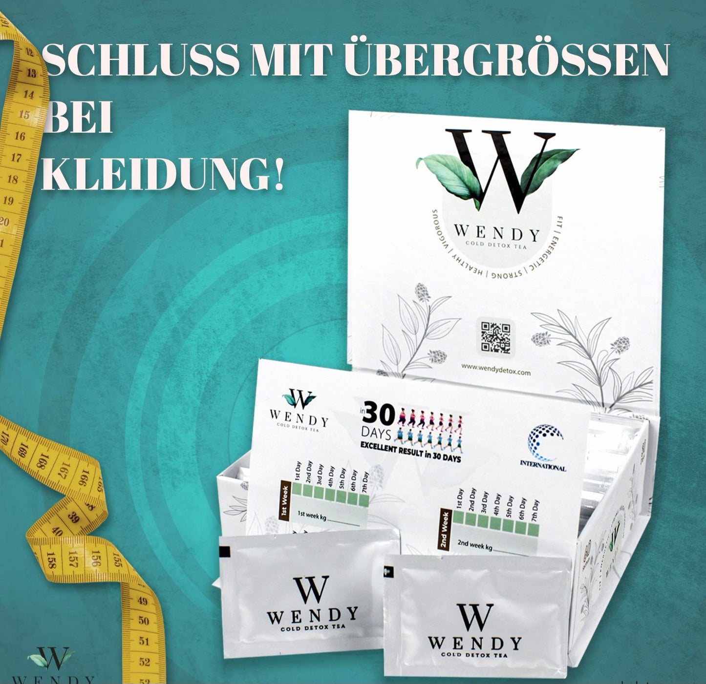 🧉 wendy detox tea® – 30 tage detox mit 60 portionen 🌿