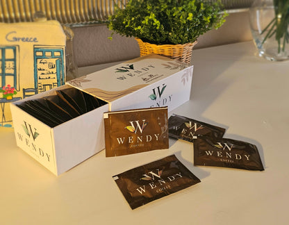Dreier-Set von Wendy mit Detox-Tee, Abnehmkaffee und natürlichen Kapseln – abgestimmtes Programm für Gewichtsmanagement, Schönheit von innen und tägliche Vitalität.“